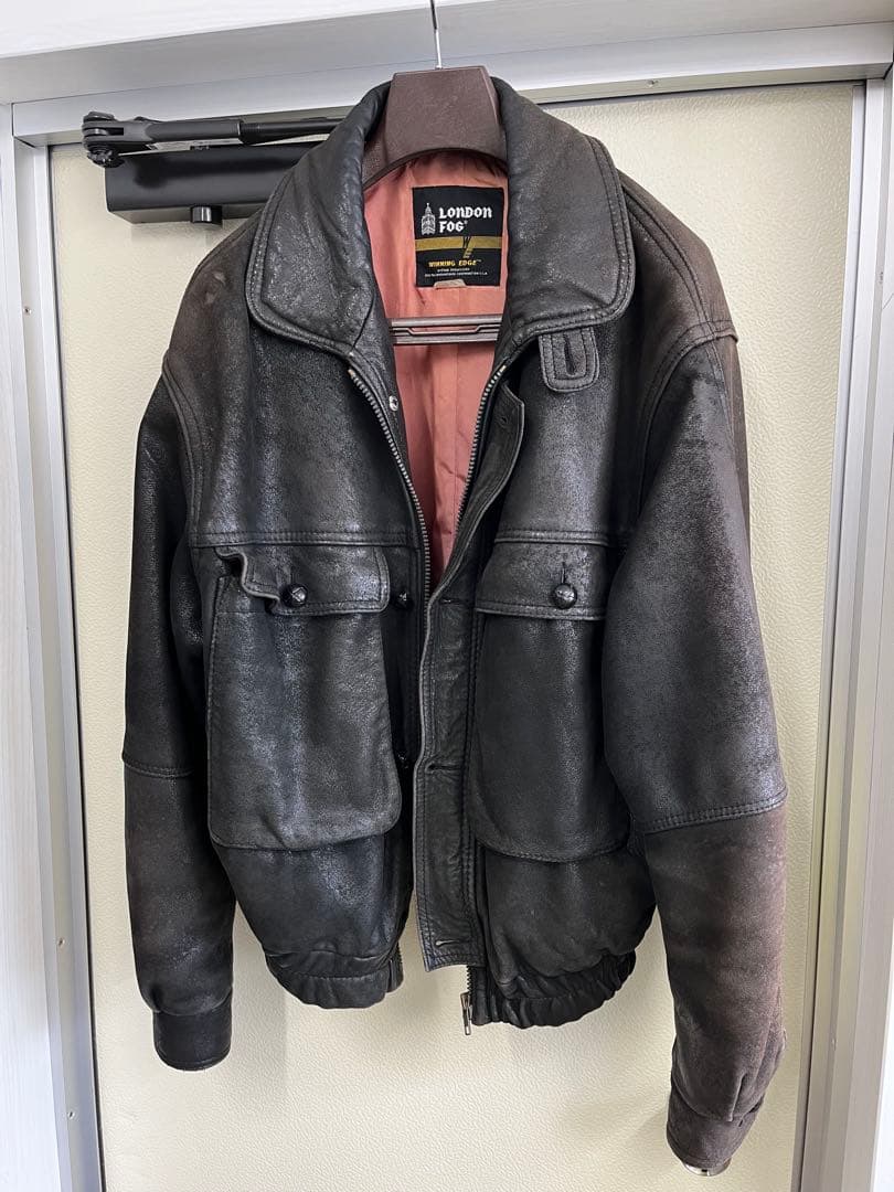 珍品‼︎ London Fog レザーブルゾン 製