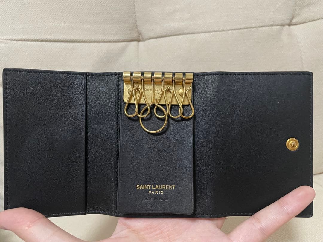 SAINT LAURENT ハート柄 キーケース