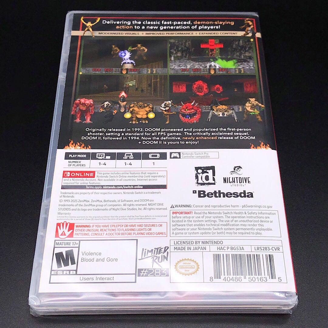 DOOM + DOOM II DOOM 1 + 2 ドゥーム switch