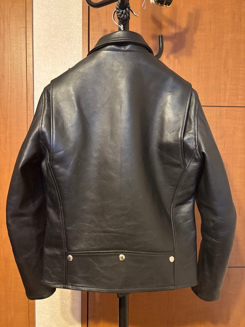 JELADO　REBELJACKET　ダブルレザージャケット　馬革　S　黒