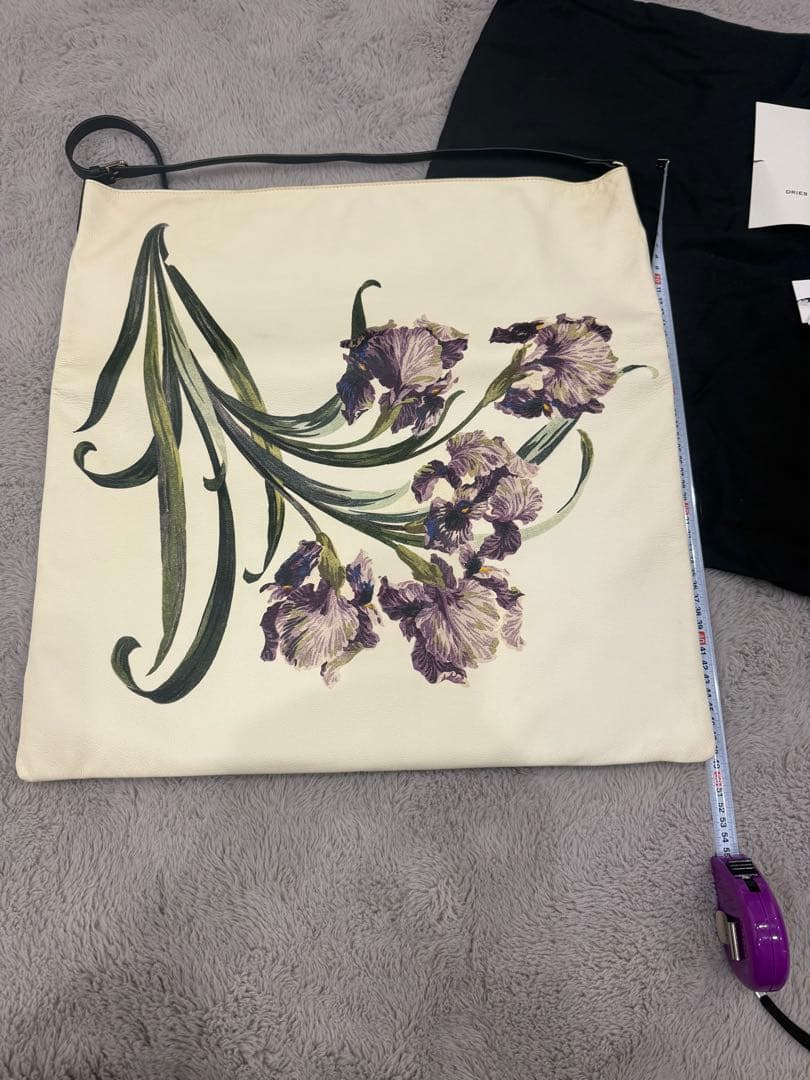 dries van noten トートバッグ　アイボリー　花柄　フラワー