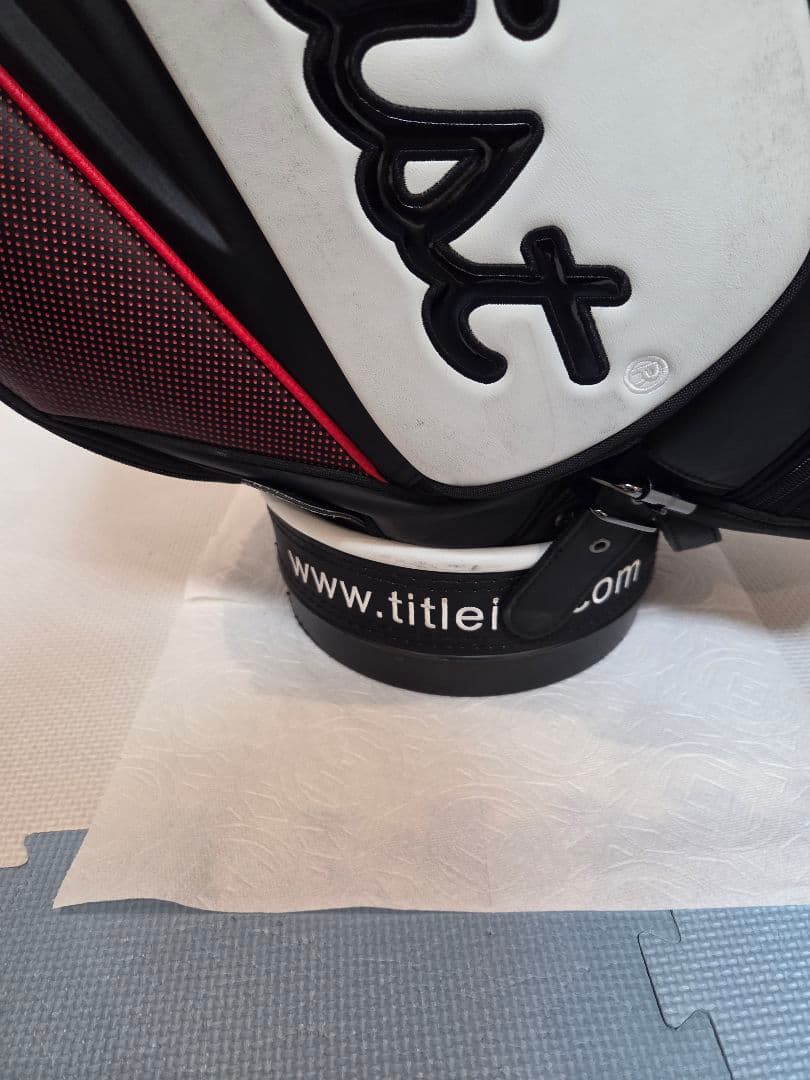 Titleist キャディバッグ 黒/赤/白