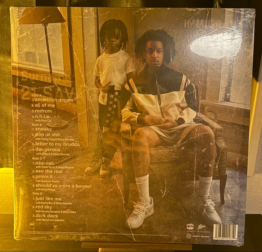 21 Savage American Dream 未開封レコード