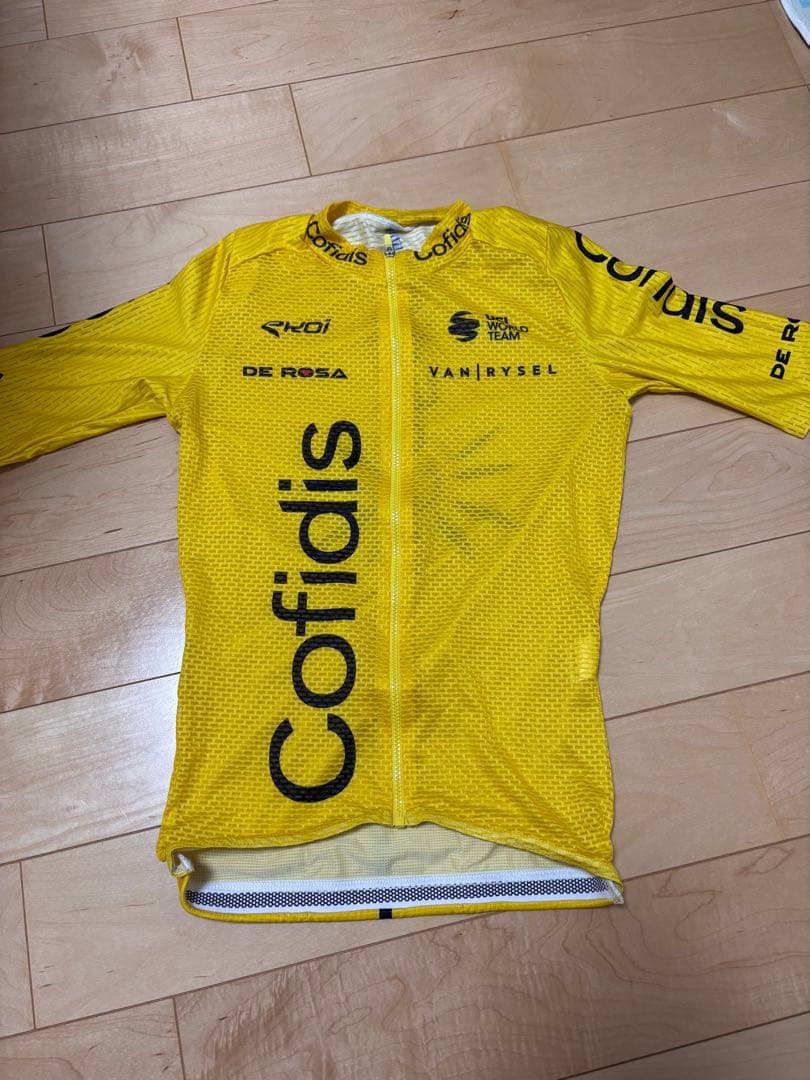 Cofidis イエロー サイクルジャージ 選手支給品