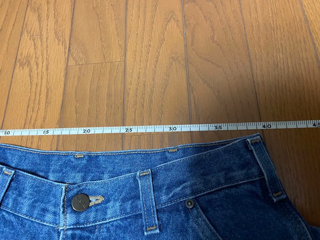 ★美品★Carhartt ダブルニーペインターパンツ【W32】デニム 革パッチ