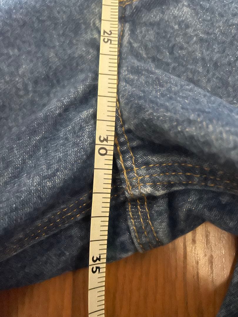 ★美品★Carhartt ダブルニーペインターパンツ【W32】デニム 革パッチ