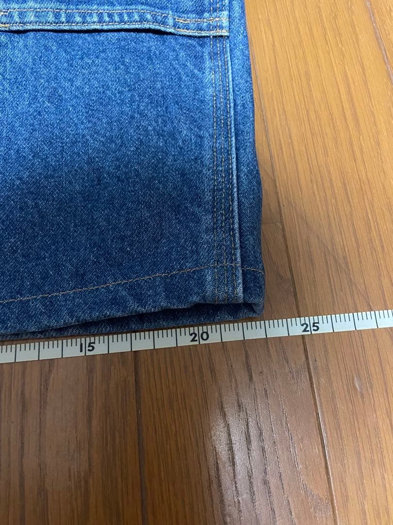 ★美品★Carhartt ダブルニーペインターパンツ【W32】デニム 革パッチ