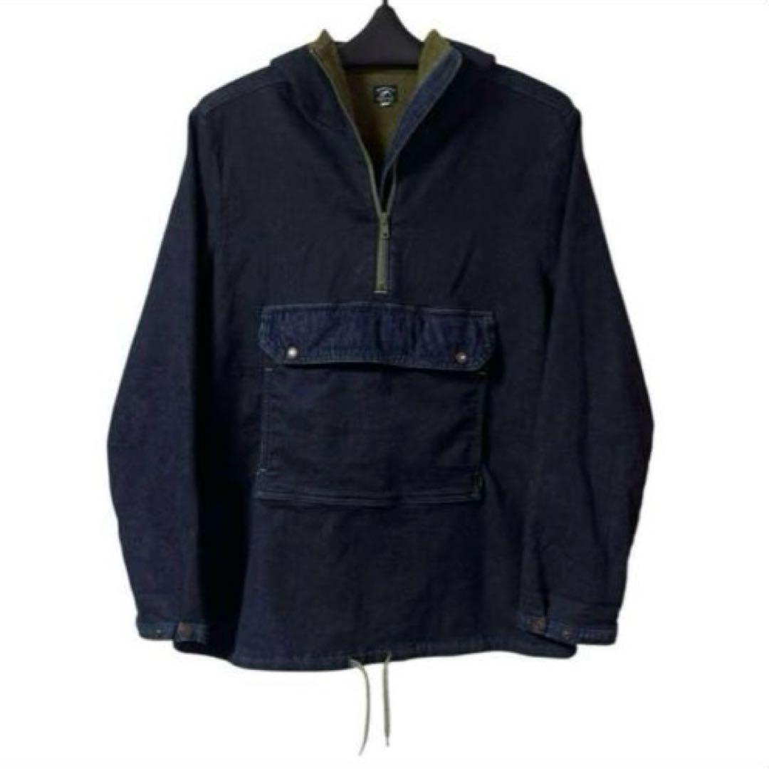 専用品 GOHEMP アノラック デニムパーカー 裏起毛 日本製 サイズ2