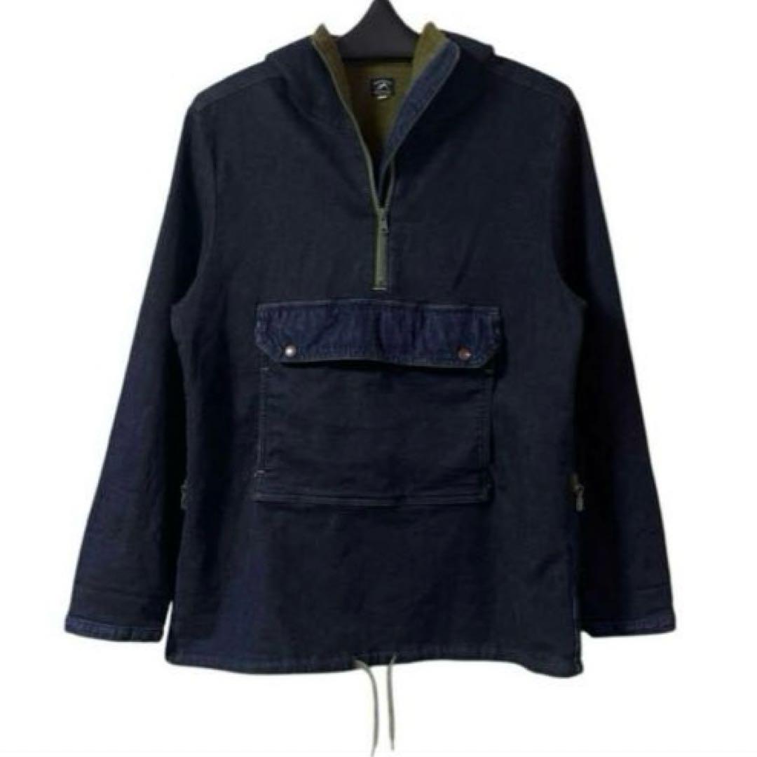 専用品 GOHEMP アノラック デニムパーカー 裏起毛 日本製 サイズ2