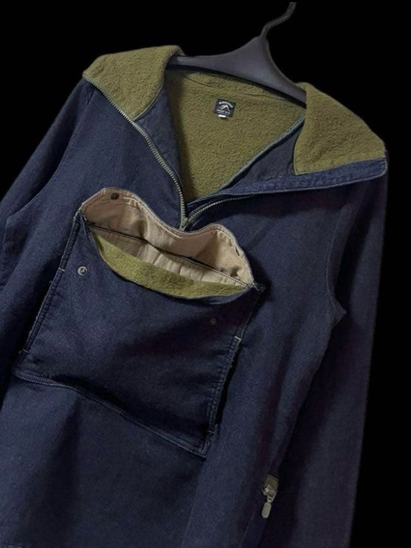 専用品 GOHEMP アノラック デニムパーカー 裏起毛 日本製 サイズ2