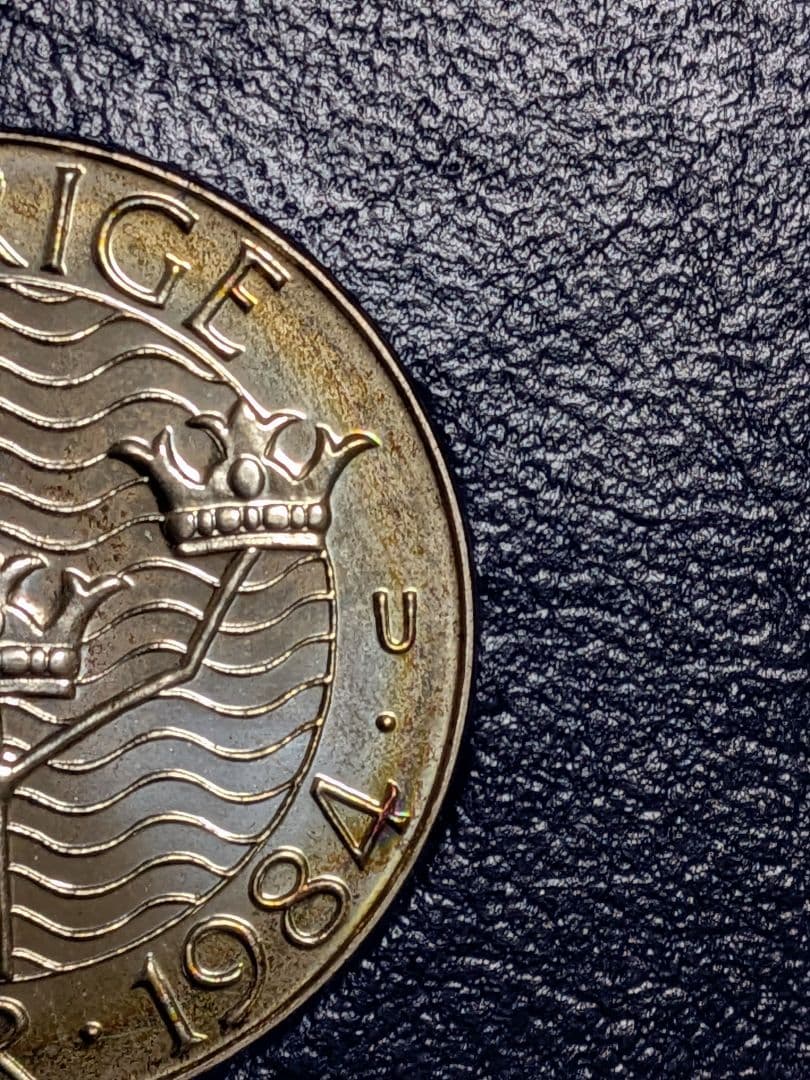 スェーデン　100クローネ銀貨　1984年!!高品位925/1000