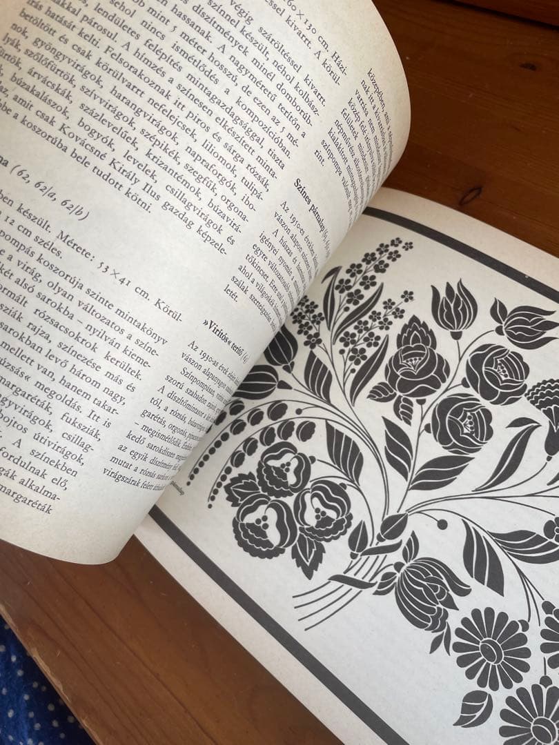 カロチャ刺繍　Kalocsai viragok 図案　ハンガリー洋書　レース