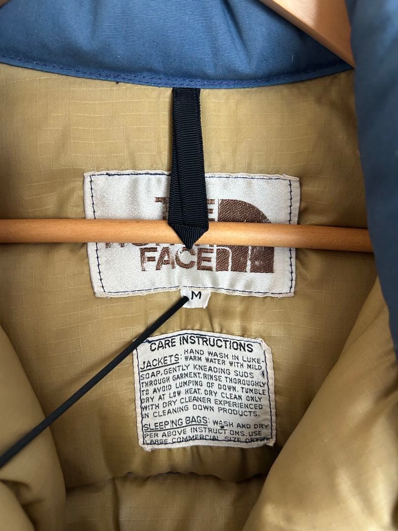 THE NORTH FACE 80's 茶タグ ネイビー ダウンベスト M