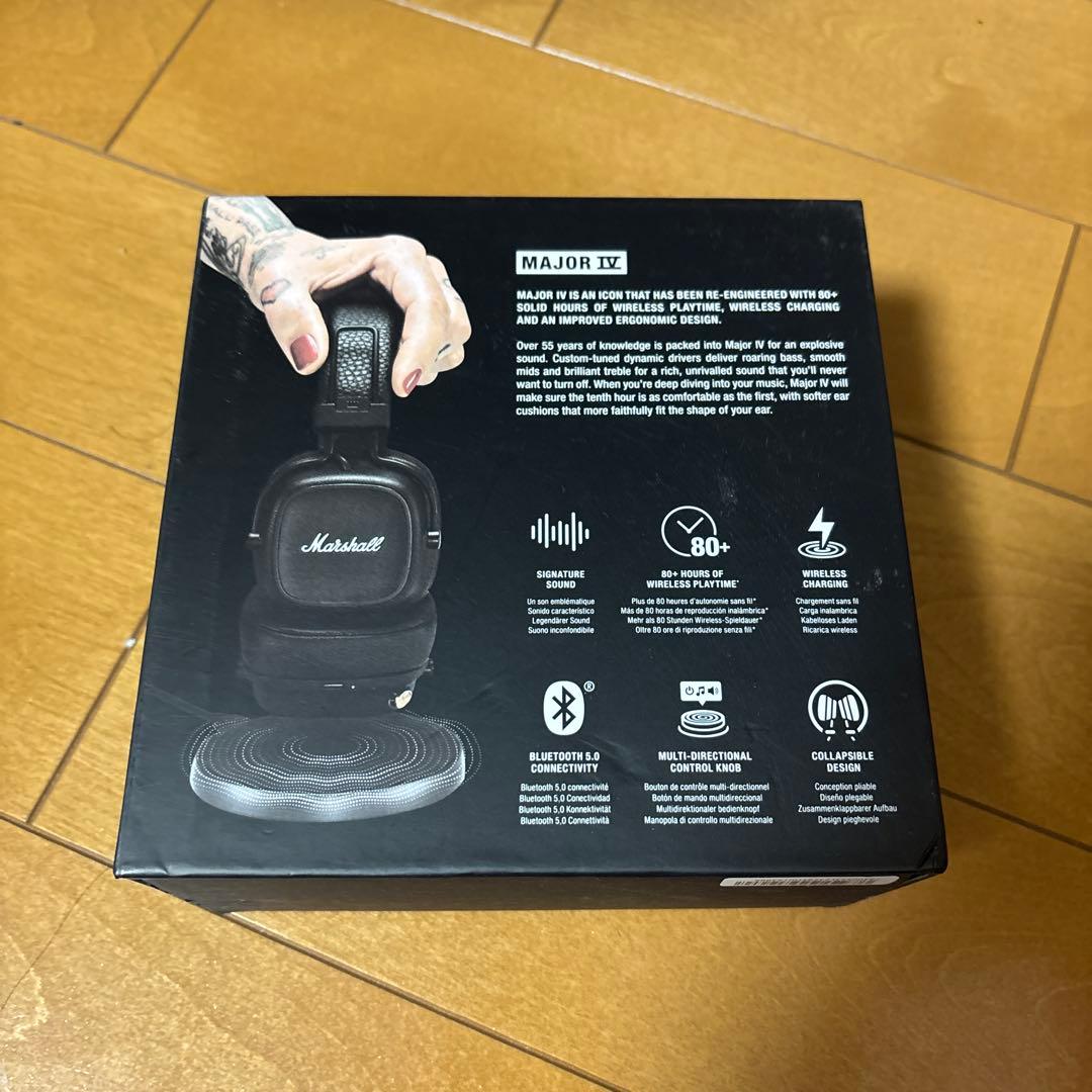 Marshall IVワイヤレスヘッドホン ブラック