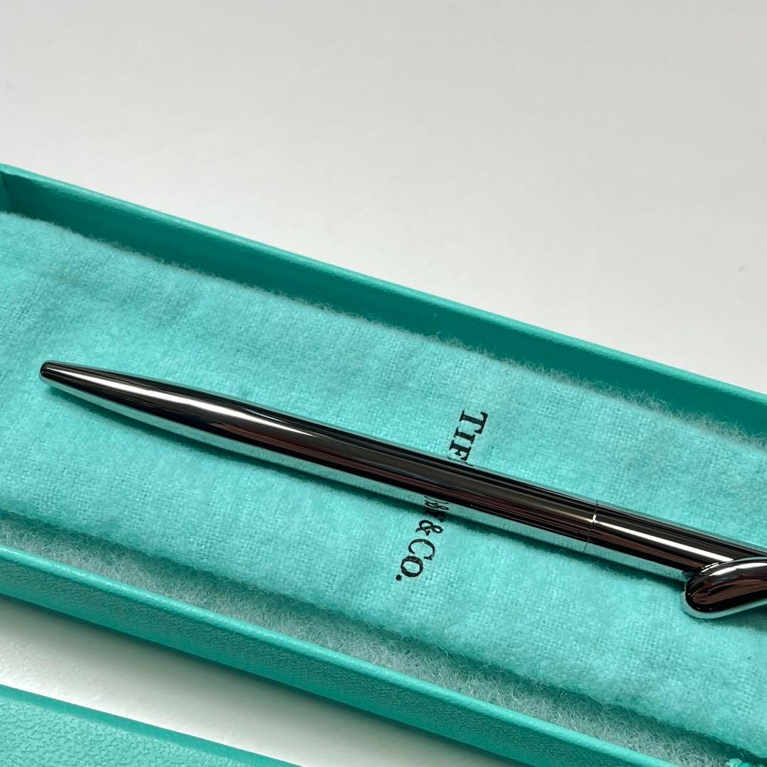 【未使用】 Tiffany ボールペン エルサペレッティ ガンメタ 極小線キズ