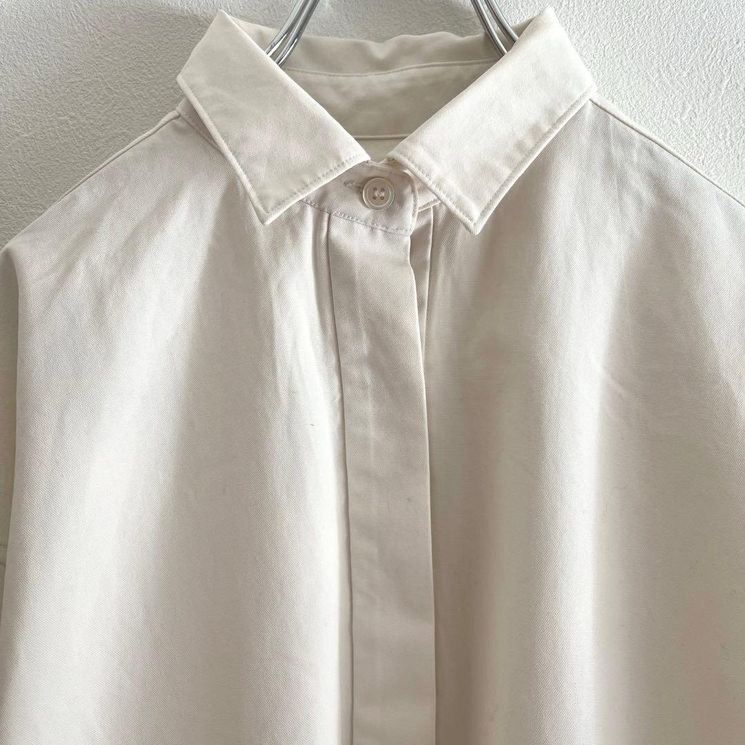 定価2.97万 ウィムガゼット ヒヨクオーバーシャツ エクリュ 上質シャツ 春