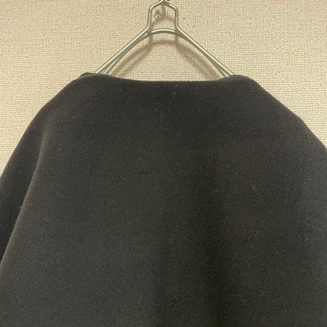 MOUSSY マウジー　ケープ風　ノーカラー　ポンチョ　ジャケット 黒　フリー