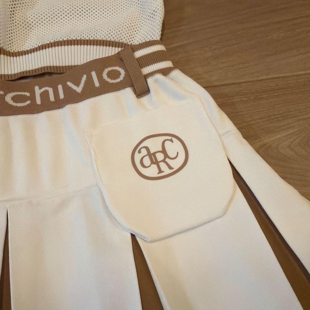 archivio メッシュベストとスカートセット