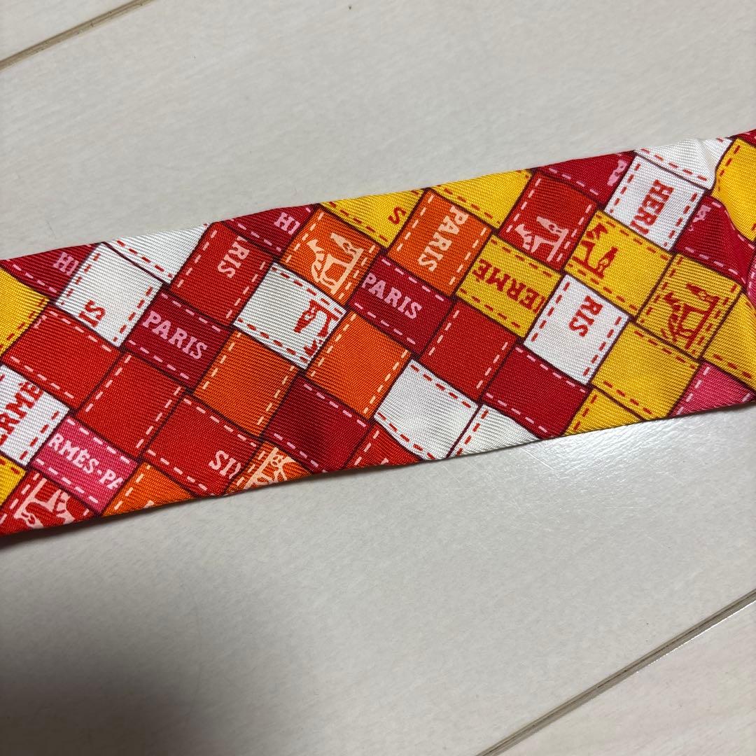 HERMES エルメス ツイリー ボルデュック リボン柄 確実正規品 スカーフ