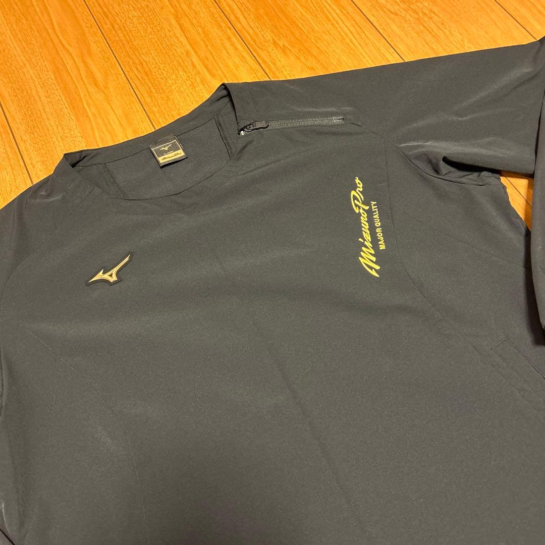新品未使用品！Mizuno Pro ミズノプロ ハーフジップジャケット L 黒
