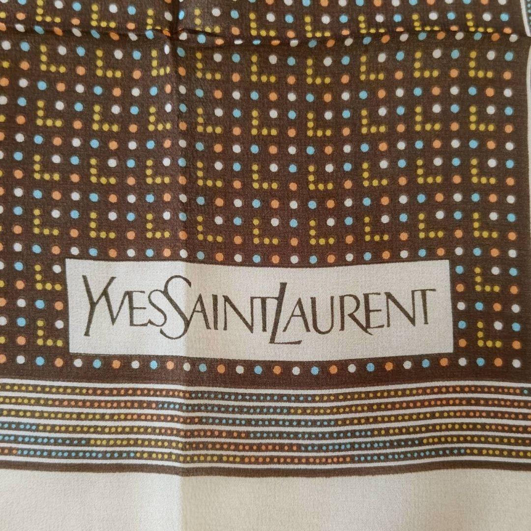 Yves Saint Laurent スカーフ 大判 シルク ヴィンテージ