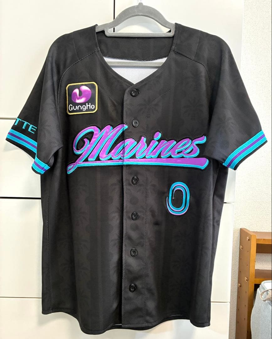 千葉ロッテマリーンズ BSW2025ユニフォーム 背番号0荻野貴司（S）