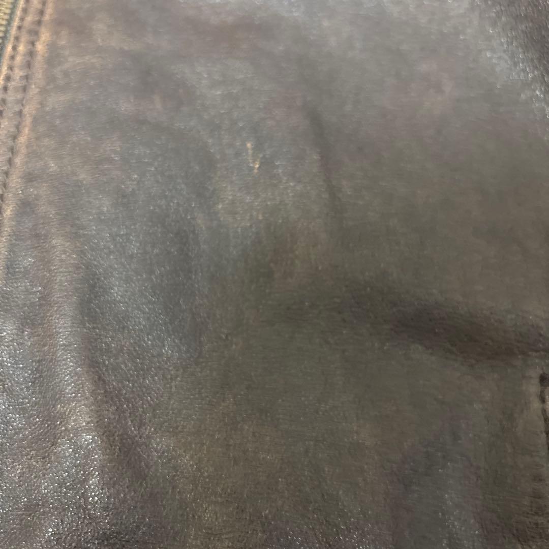ZARA ブラウンレザージャケット　L