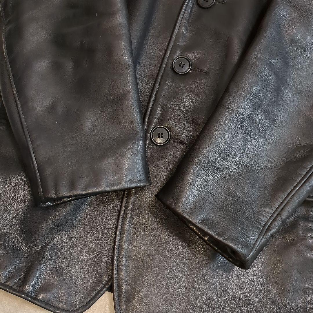 美品 SCHOTT 牛革 カーコート ブラック 38サイズ レザージャケット
