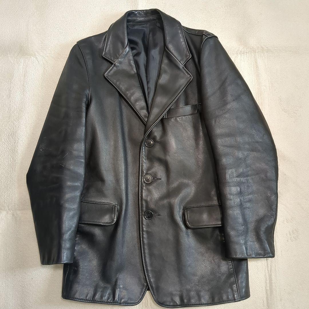 美品 SCHOTT 牛革 カーコート ブラック 38サイズ レザージャケット