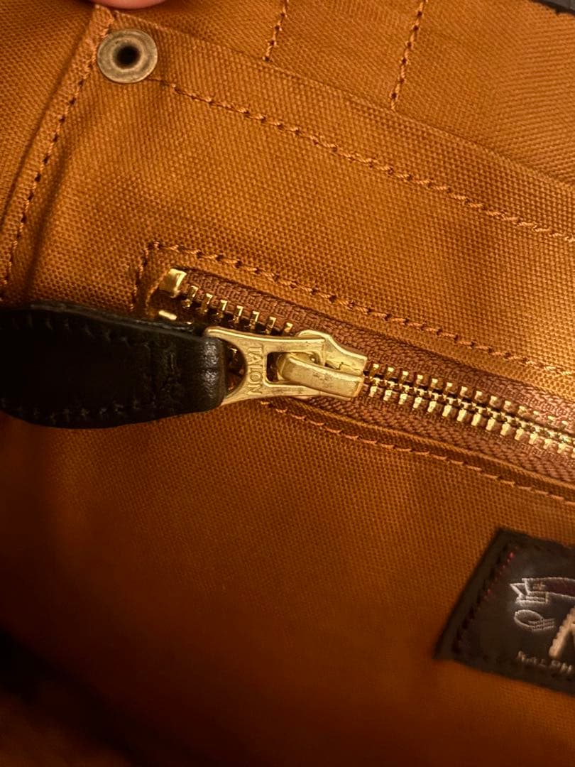 極美品 RRL ダブルアールエル ブラックレザートートバッグ シルバーコンチョ
