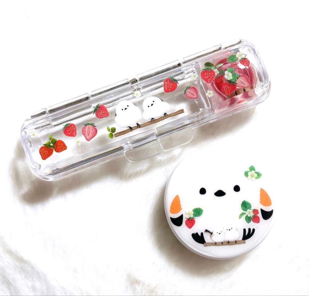 シマエナガ❁⃘*.゜レジンクリームケース ✿