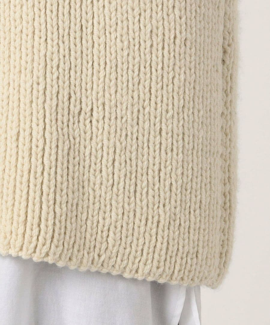 トップス MAYDI HAND KNITTED PULL VEST WITH FRING