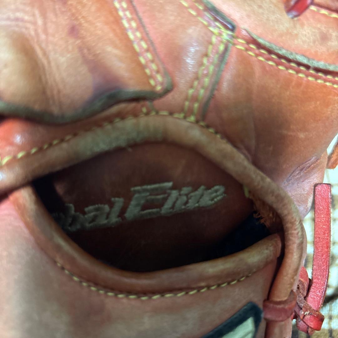 Mizuno Global Elite 右投げ グローブ 赤