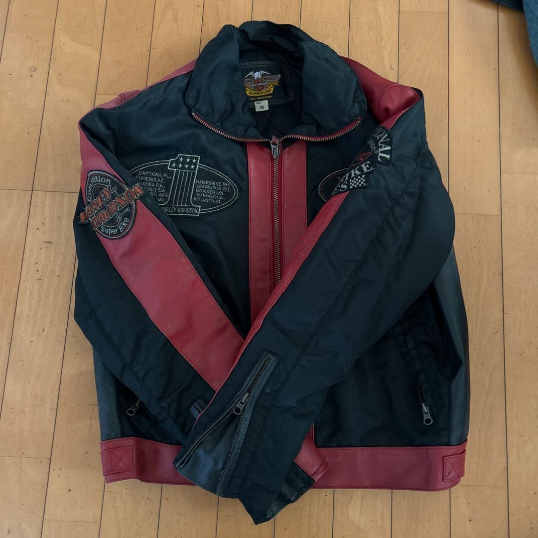 Harley-Davidson ライダージャケット M 黒/赤