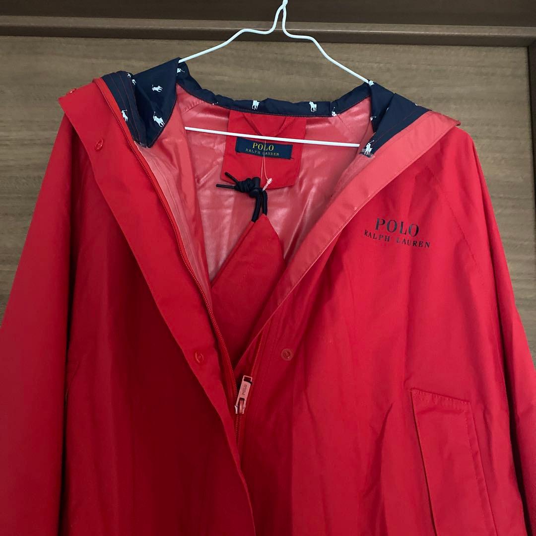 POLO RALPH LAUREN レインポンチョ ”ポケッタブル” （レッド）