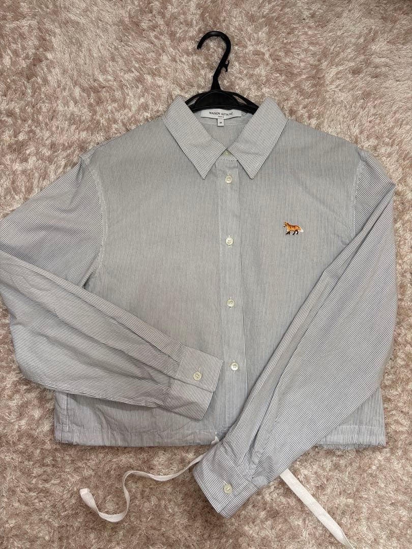 メゾンキツネ MAISON Kitsune ストライプ シャツ 長袖
