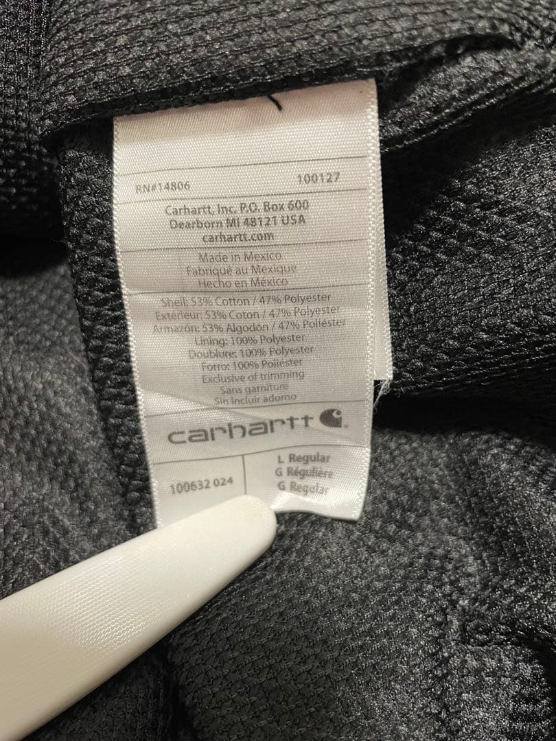 Carhartt サーマル裏地 パーカー グレー メキシコ製