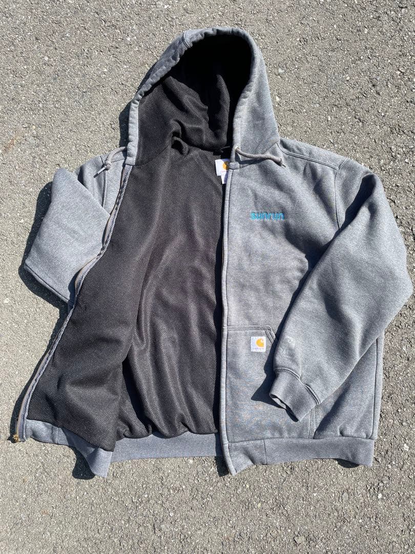 Carhartt サーマル裏地 パーカー グレー メキシコ製