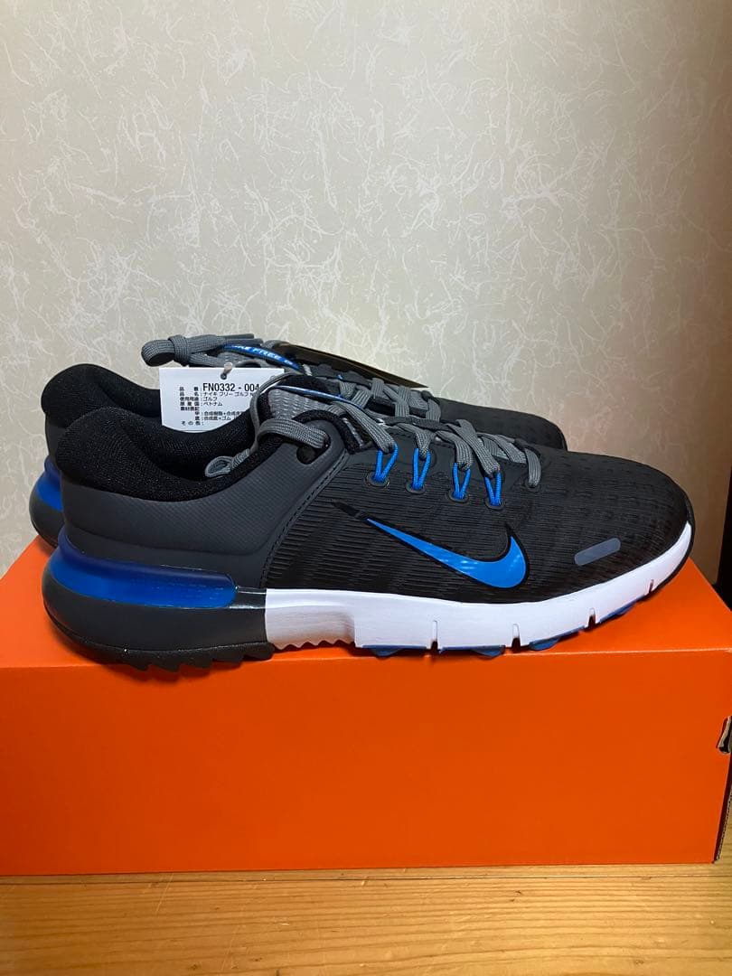NIKE ナイキ　フリーゴルフ　28.5cm ワイド　ブラック　ブルー