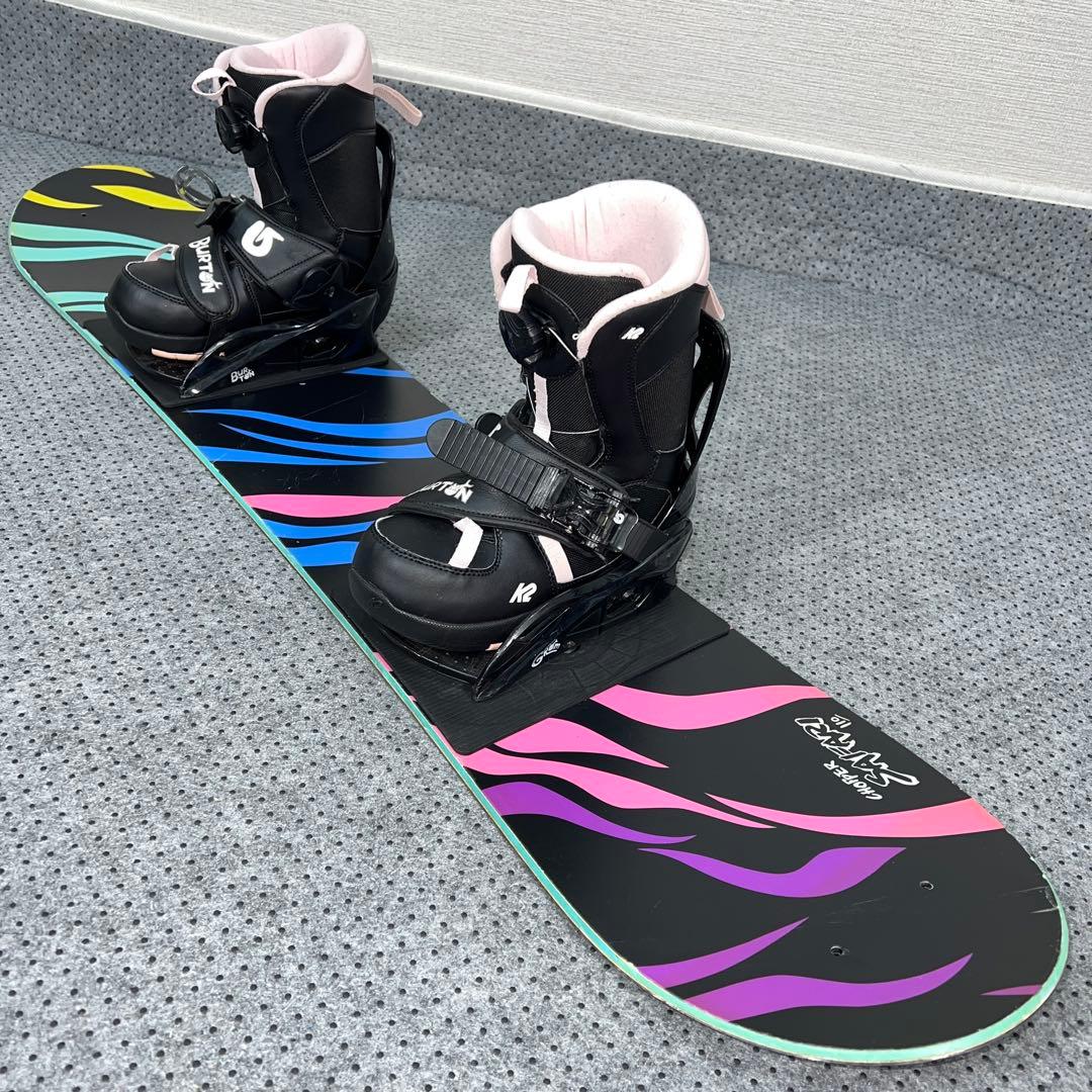 7-8回使用 キッズスノーボード BURTON 110cm×バイン×BOAブーツ