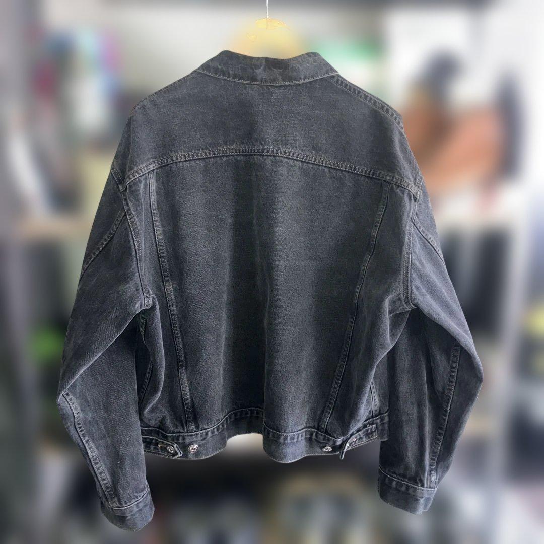 90s J.crew ブラックデニムジャケット