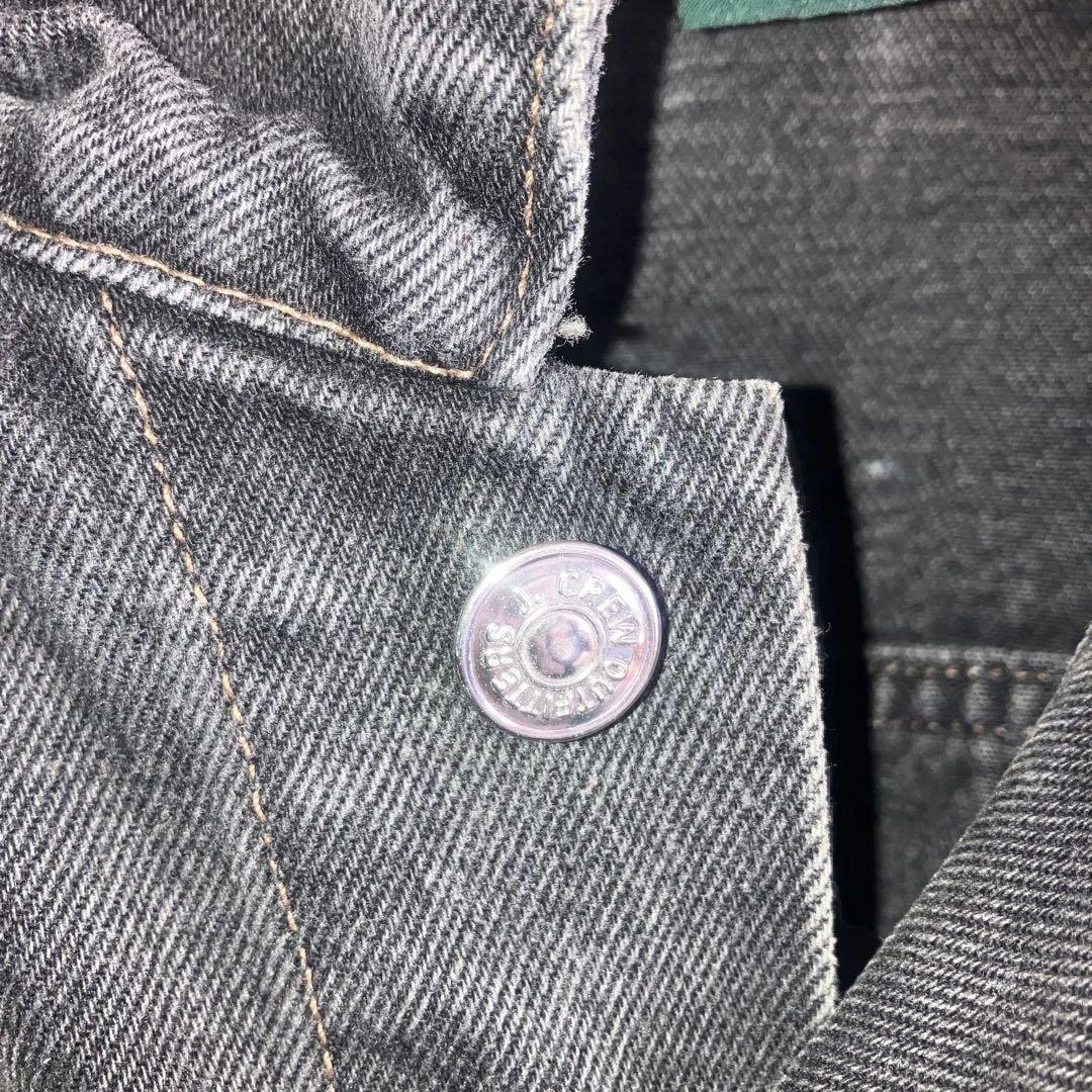 90s J.crew ブラックデニムジャケット