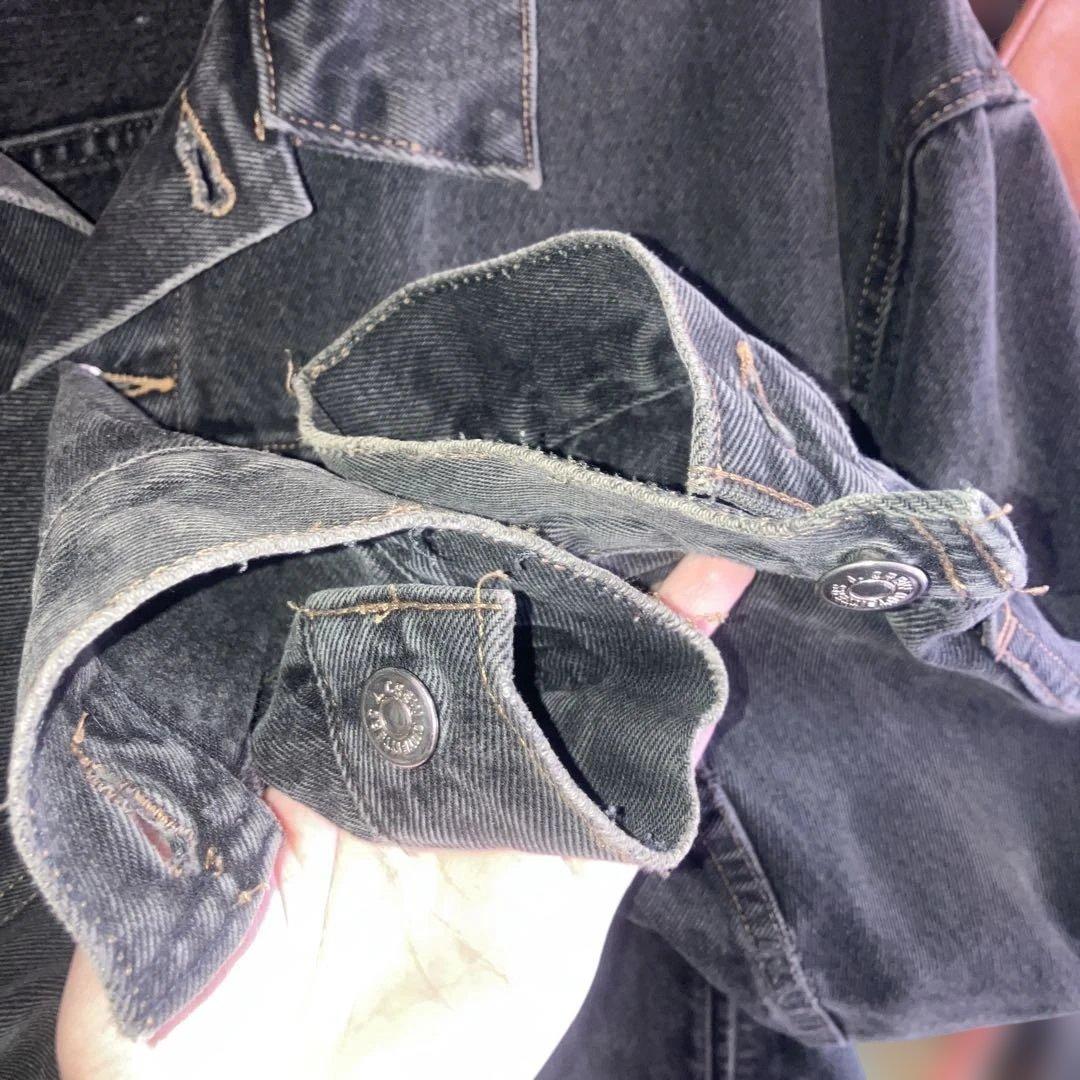 90s J.crew ブラックデニムジャケット