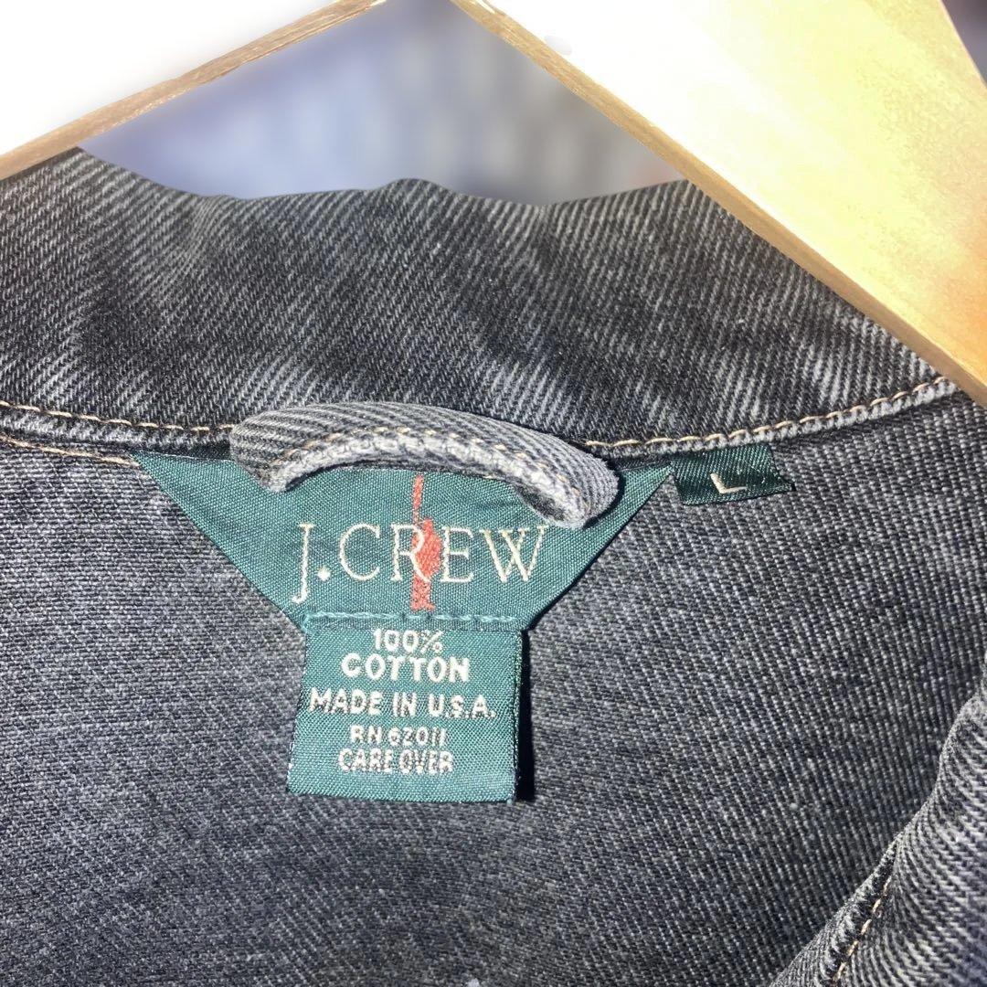 90s J.crew ブラックデニムジャケット