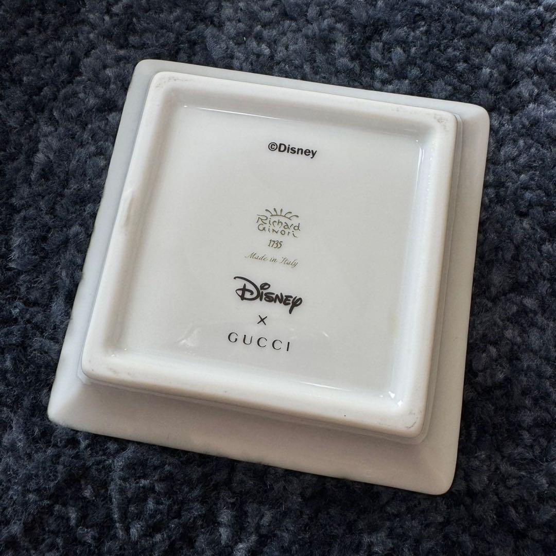 美品 GUCCI Disney スクエア アクセサリートレー イエロー ブラック