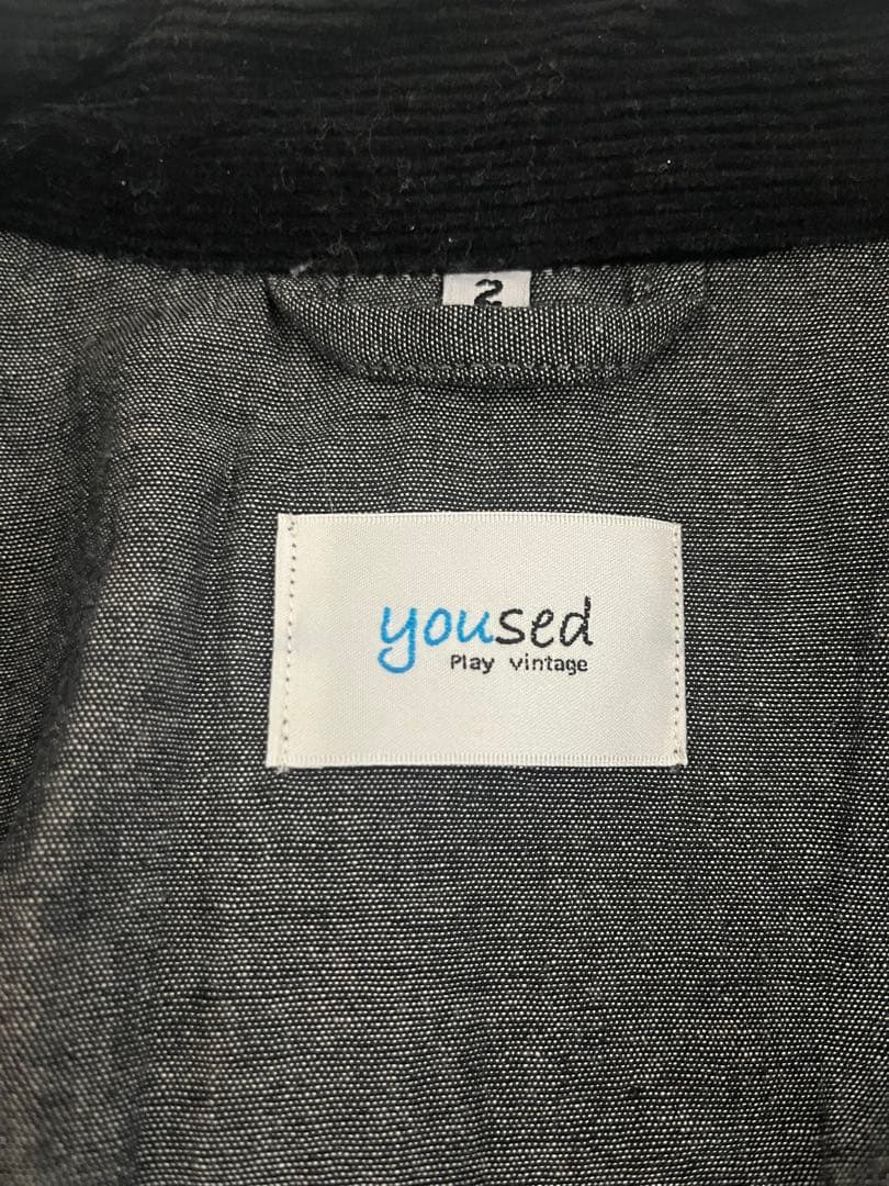 yoused レザー ドライバーズジャケット 黒