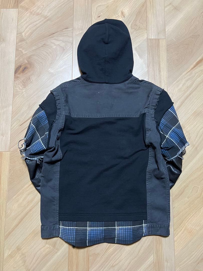 undercover 12ss ハイブリッドライダースジャケット