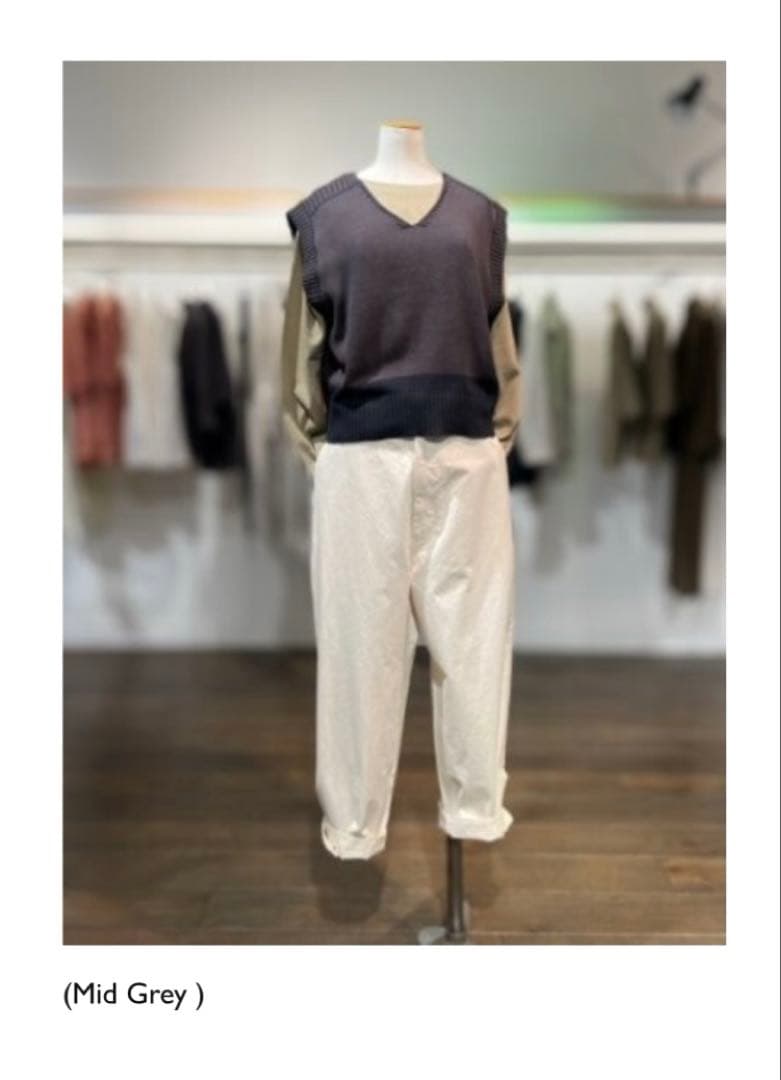 MHL. コットンリネンニットベスト