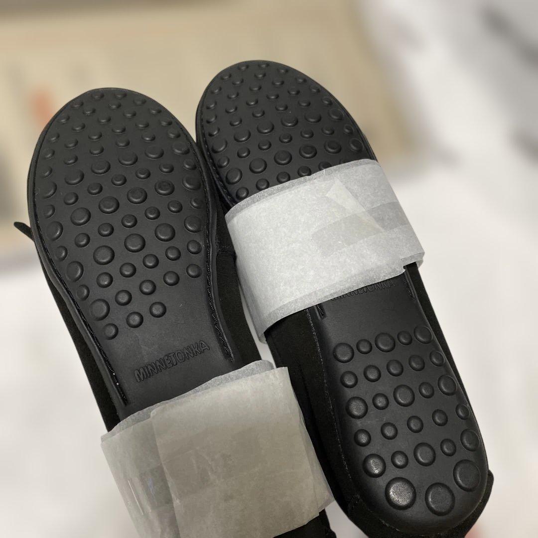 ミネトンカMINNETONKA キルティKILTYモカシン 23㎝ブラック