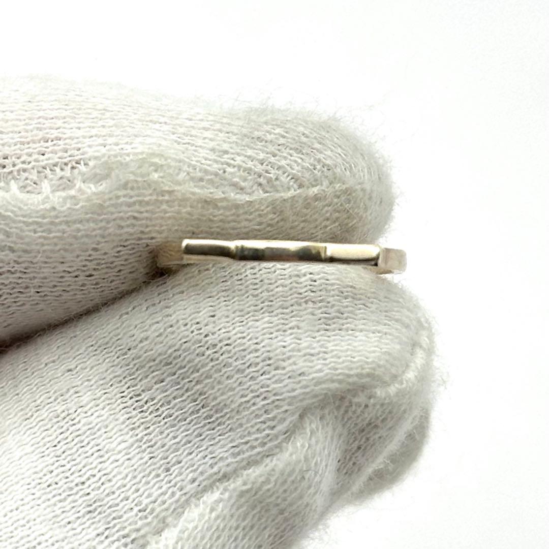 【良品】K10 ピンキーリング 猫耳 ダイヤモンド0.01ct キャット 指輪